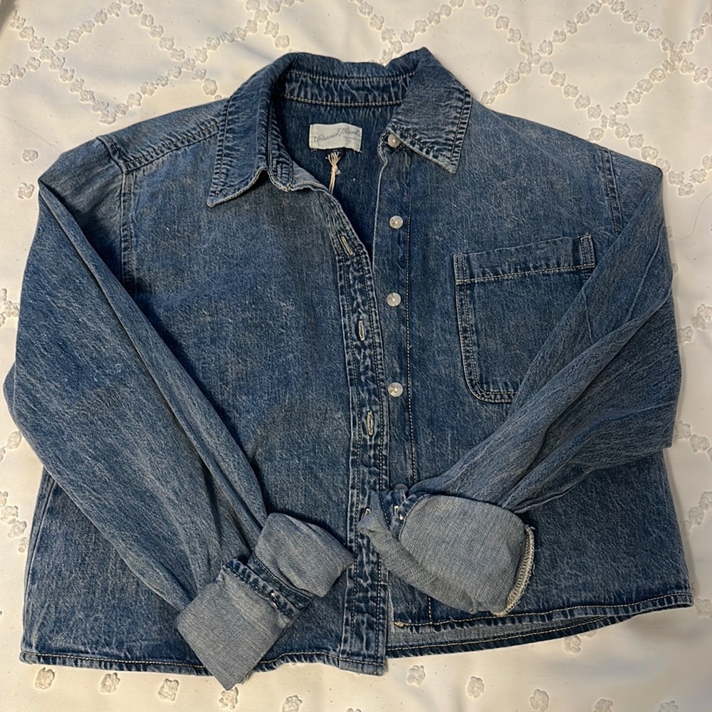 Denium button down